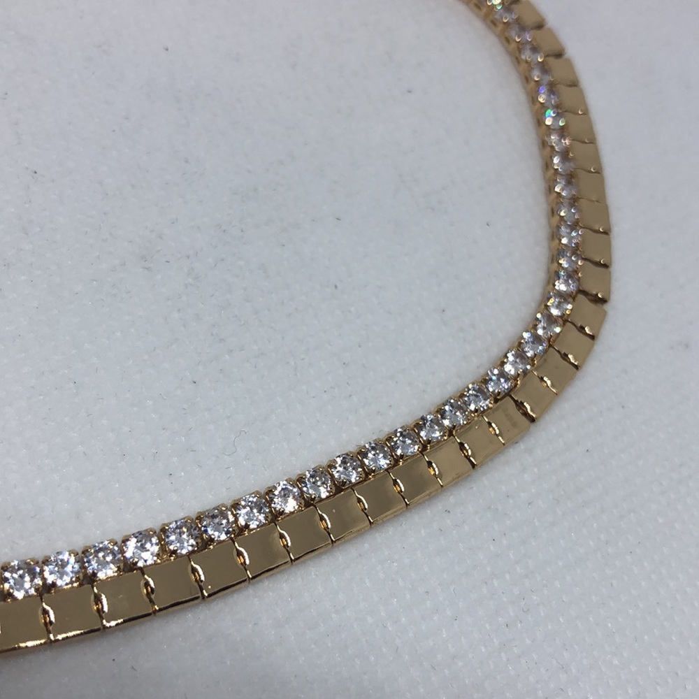 EXPRESS Rhinestone Chain Necklace - Picture 6 of 7